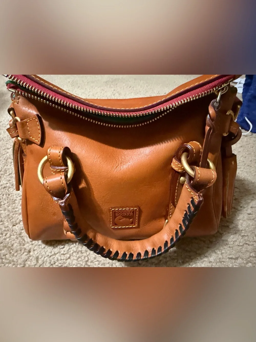Dooney & Bourke Florentine Micro Satchel Natural
